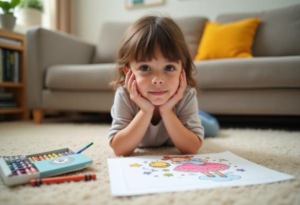 colouring in benefits children as it helps to calm them down